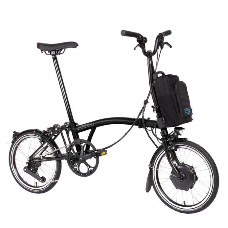 Vélo pliant électrique Brompton Electric C Line Urban - 4 vitesses -  Guidon M