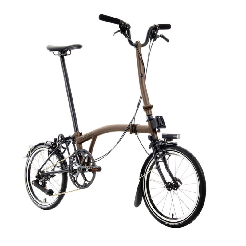 Vélo pliant Brompton P Line Explore - 12 vitesses - guidon H